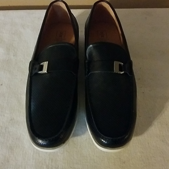 Harrison Myles Mens Black loafers size 13 - Picture 2 of 7